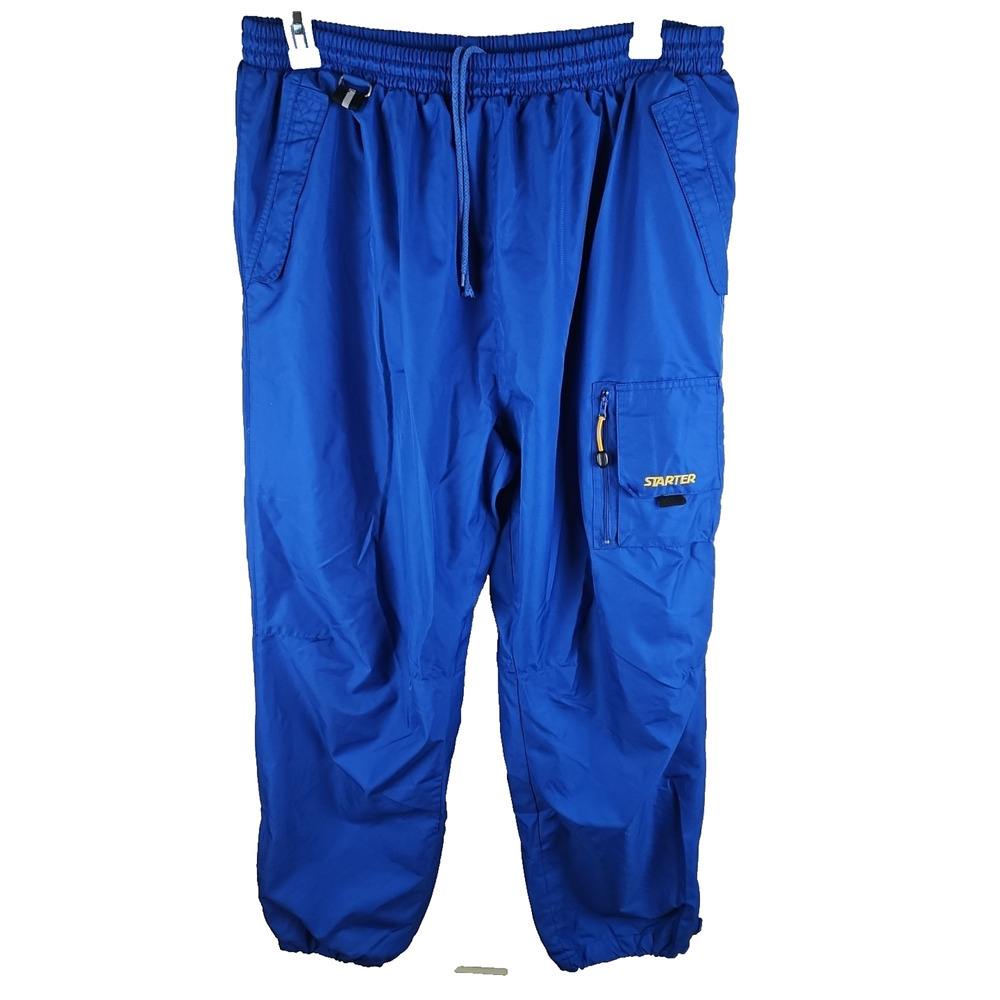 Starter 90s Y2K Blue Windbreaker Mesh Lined Swish Pants Gorpcore Mens XL